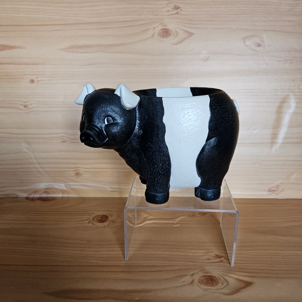 Black and White Cow Planter